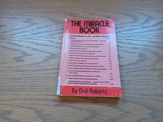 The Miracle Book Oral Roberts 1973 Paeprback