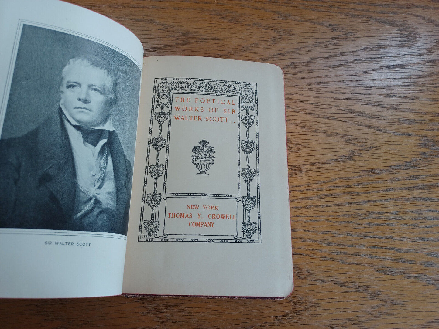 The Poetical Works of Sir Walter Scott 1894 Thomas Y Crowell Leather