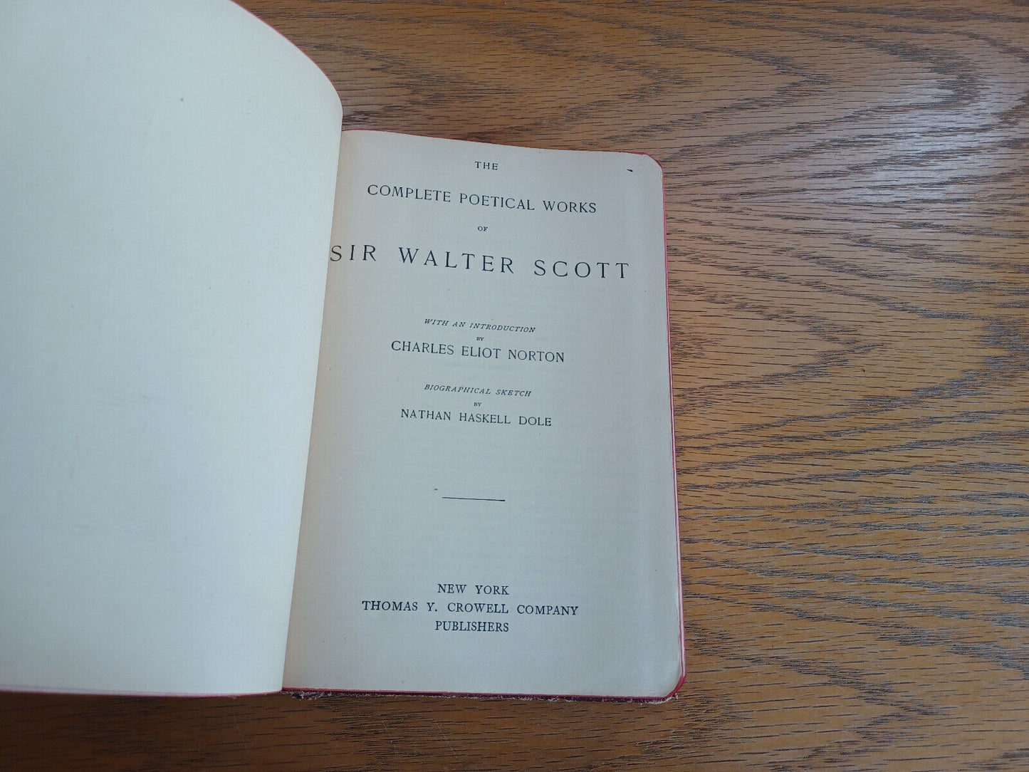 The Poetical Works of Sir Walter Scott 1894 Thomas Y Crowell Leather