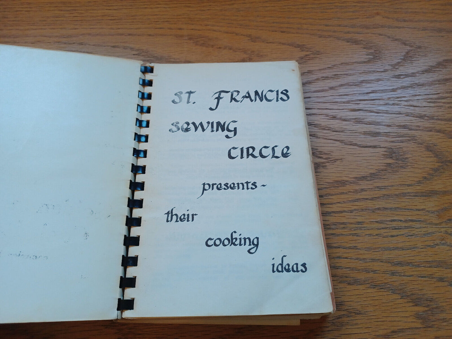 Golden Jubilee Cook Book St Francis Sewing Circle