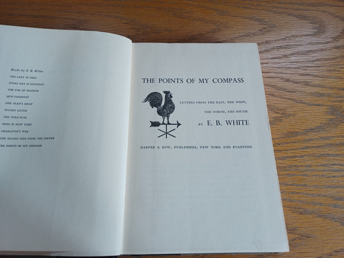 The Points of My Compass E B White 1962 1st Edition Hardcover Harper & Row