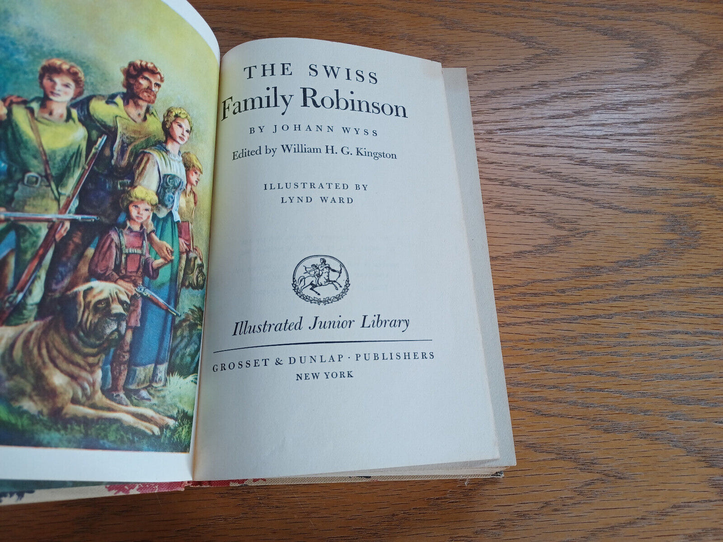 The Swiss Family Robinson Johann Wyss Illustrated Junior Library 1949 Hardcover