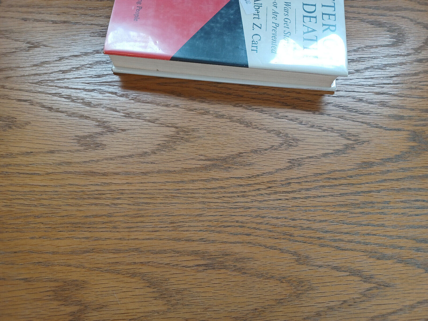 A Matter of Life and Death Albert Z Carr 1967 Viking Press Hardcover Dust Jacket