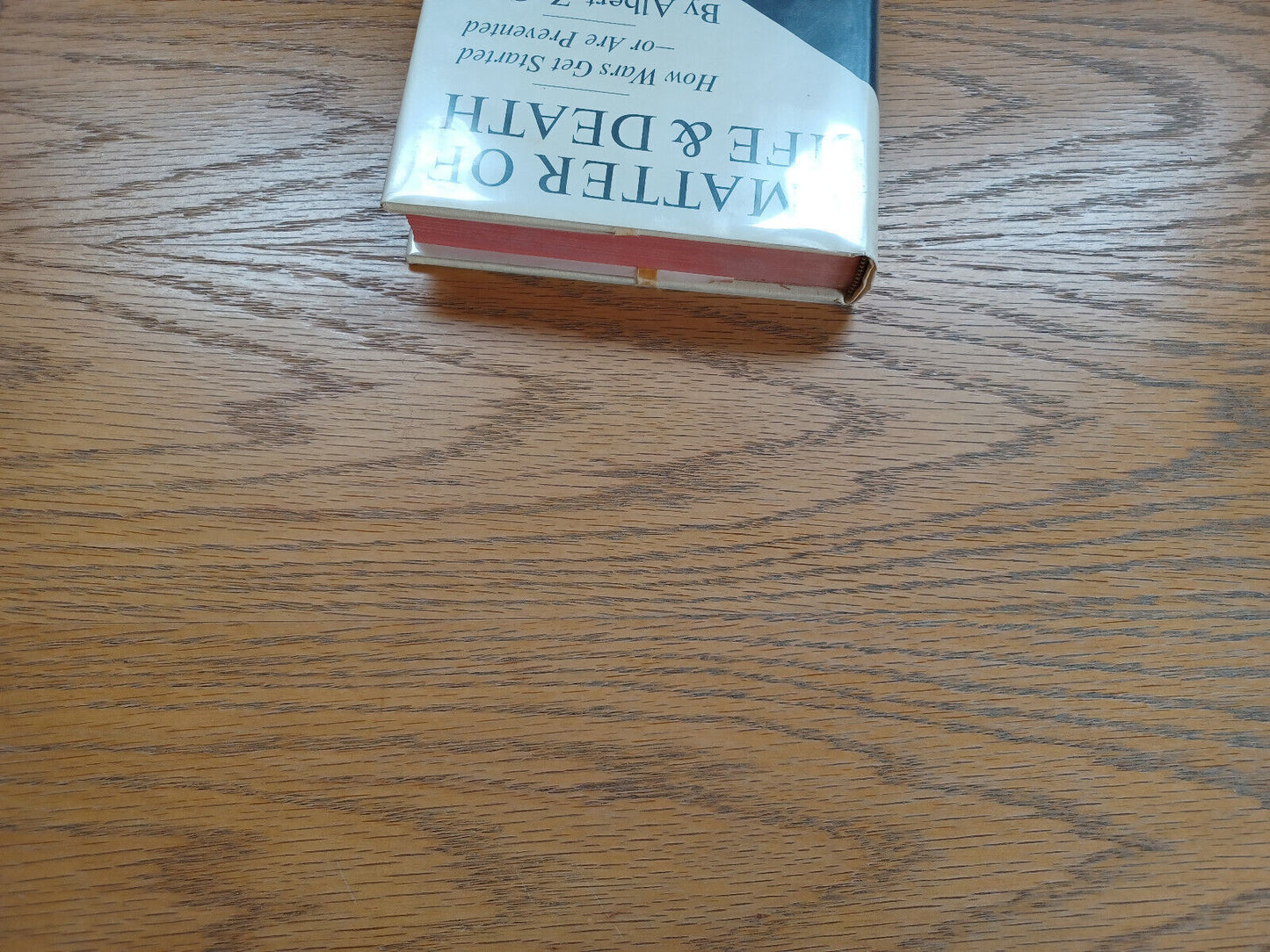 A Matter of Life and Death Albert Z Carr 1967 Viking Press Hardcover Dust Jacket