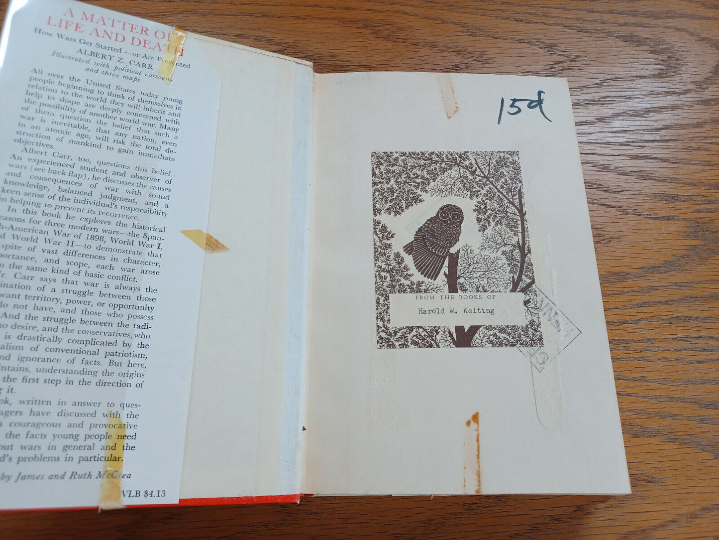 A Matter of Life and Death Albert Z Carr 1967 Viking Press Hardcover Dust Jacket