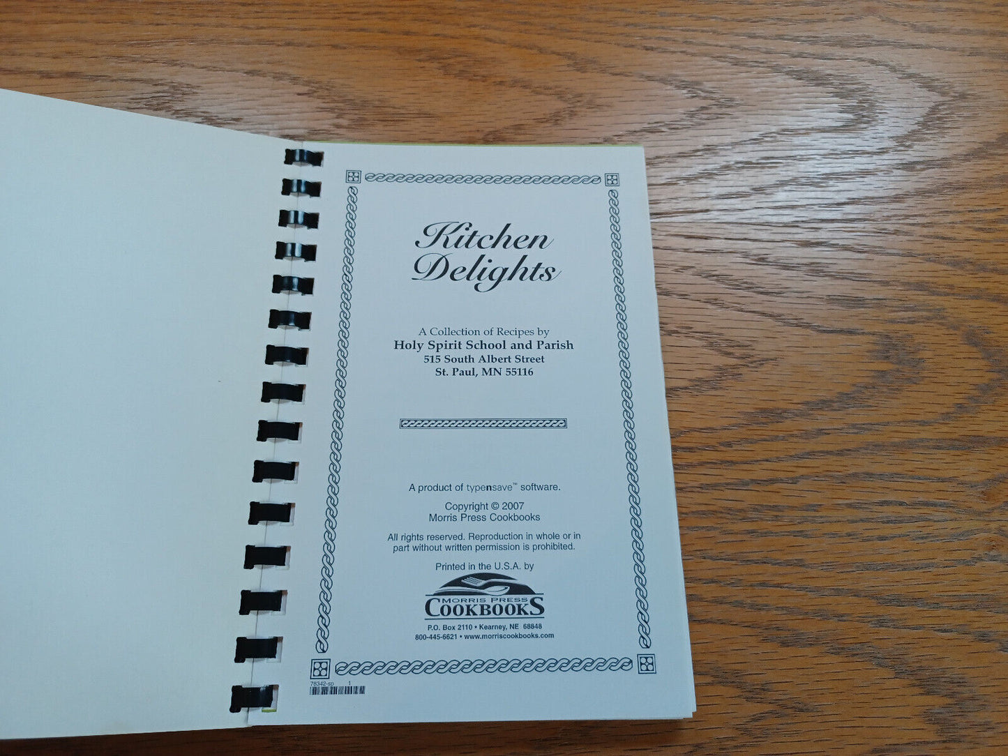 A Collection of Favorite Recipes Holy Spirit School and Parish St Paul MN 2007