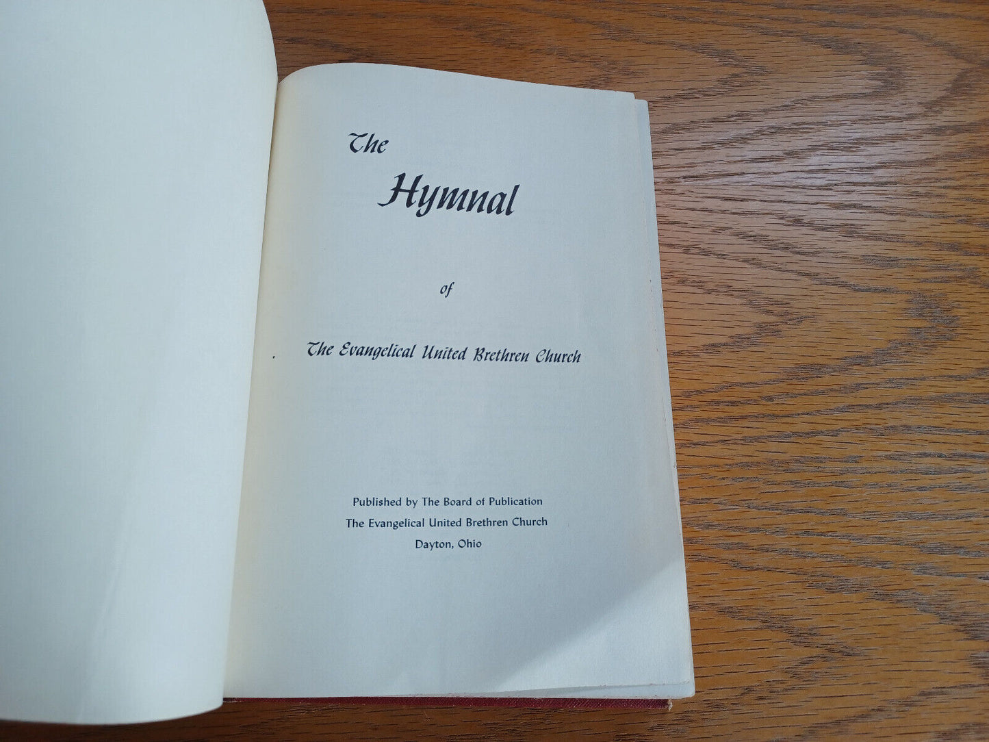 The Hymnal Evangelical United Brethren Church 1960 Hardcover