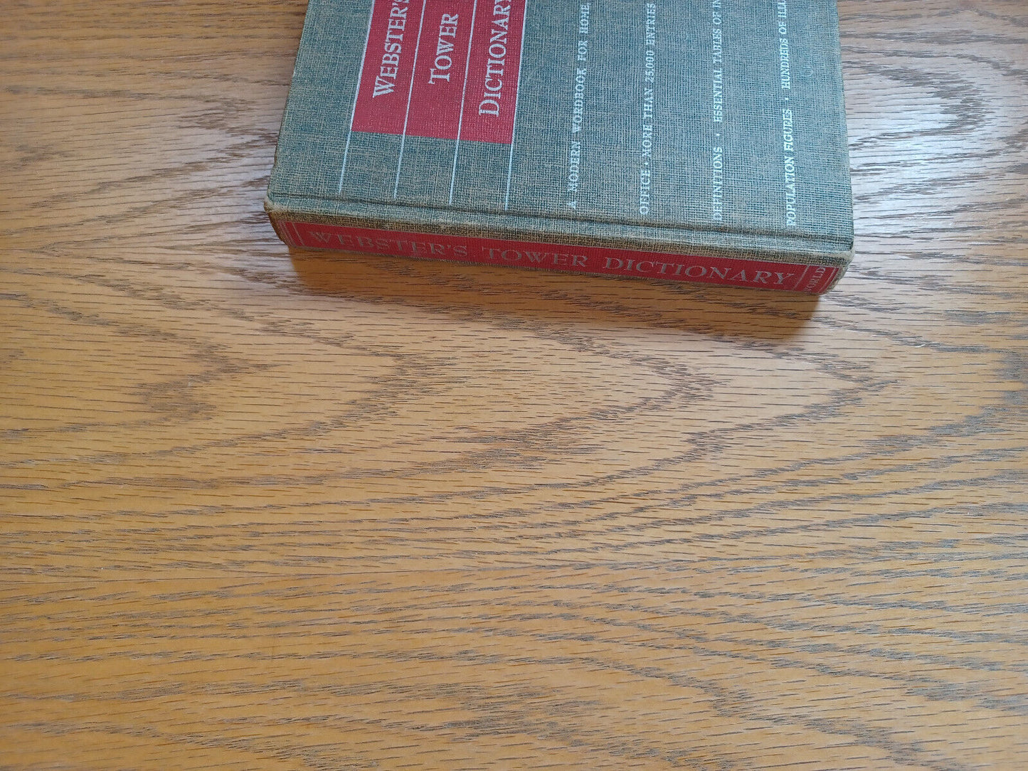 Webster’s Tower Dictionary 1956 Hardcover World Publishing