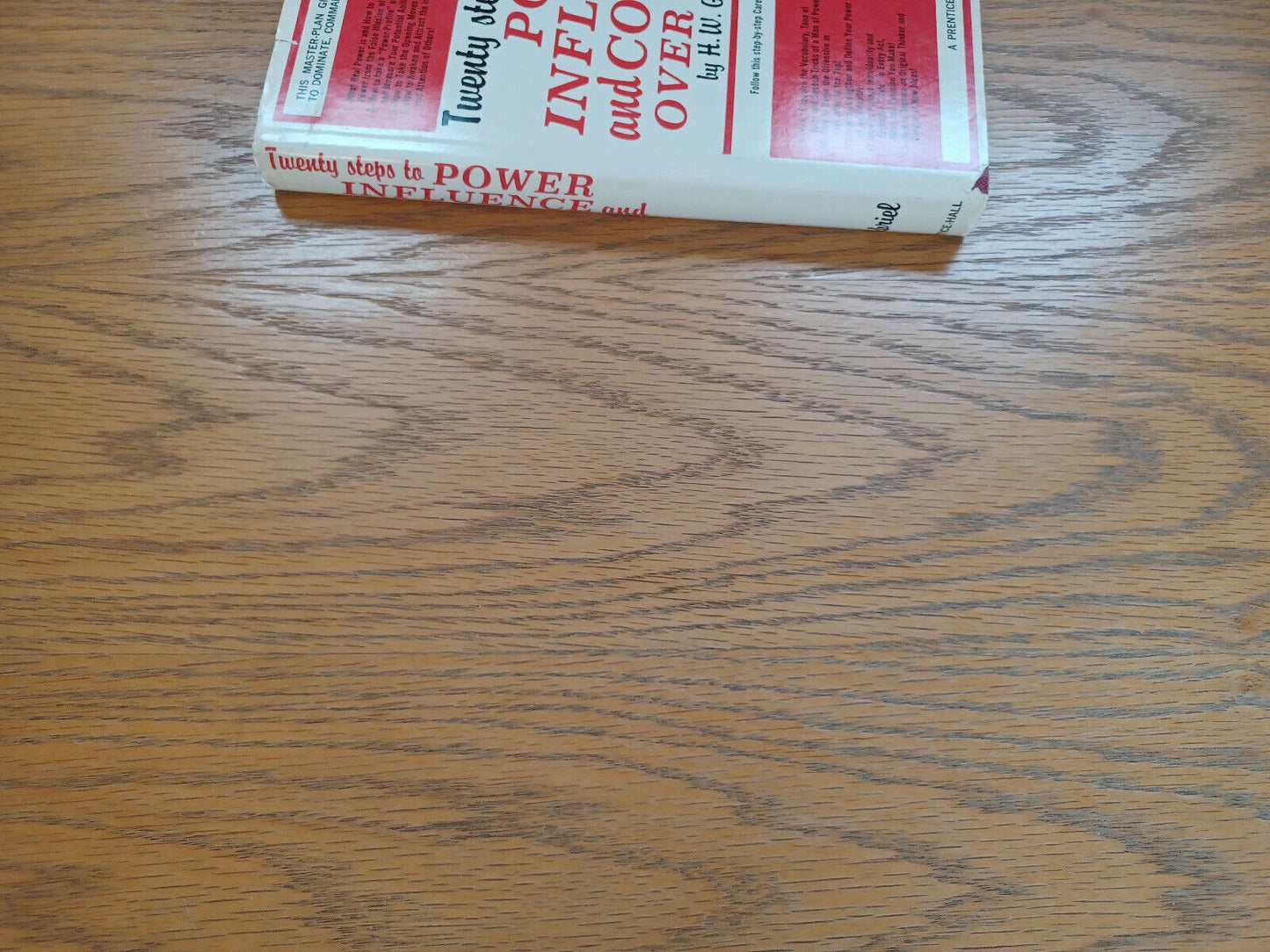 Twenty Steps to Power H W Gabriel 1962 Hardcover Dust Jacket Prentice Hall