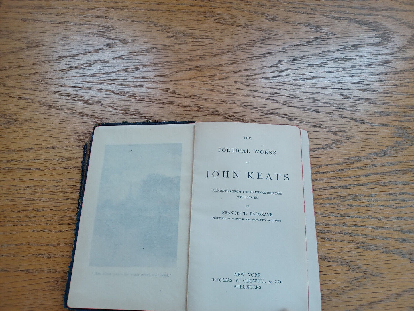 The Poetical Works of John Keats Thomas Y Crowell Francis T Palgrave