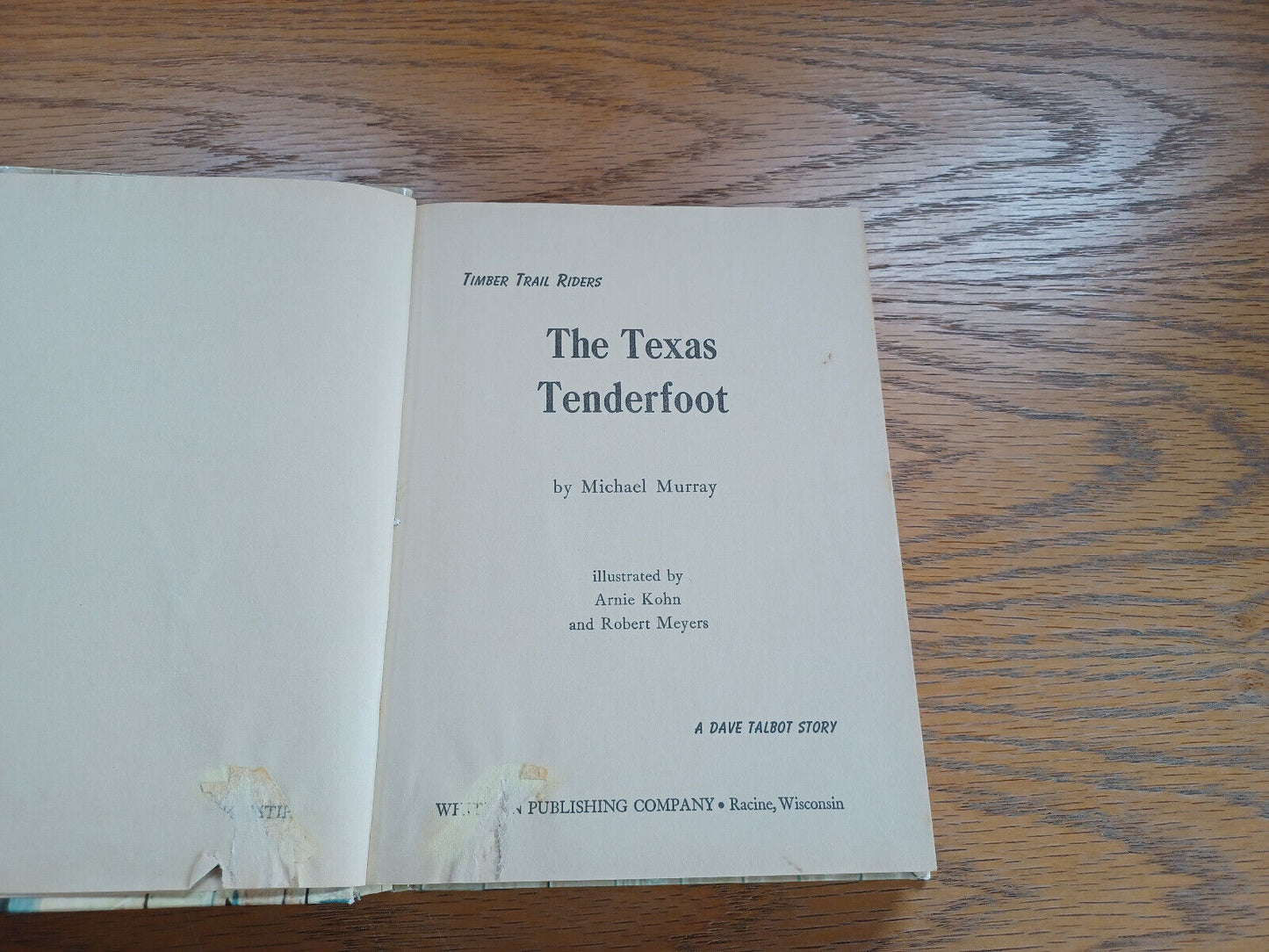 The Texas Tenderfoot Michael Murray 1963 Hardcover Whitman