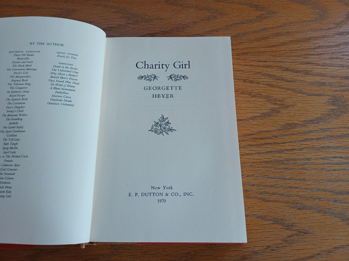 Charity Girl Georgette Heyer 1970 1st Edition Hardcover E P Dutton