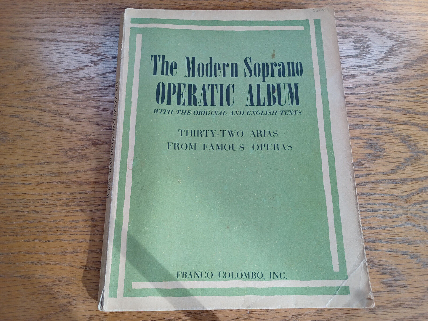 The Modern Soprano Operating Album Thirty Two Arias From Famous Operas Franco Co