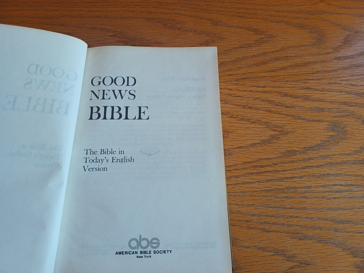 Good News Bible Today’s English Version 1976 Hardcover American Bible Society Ab