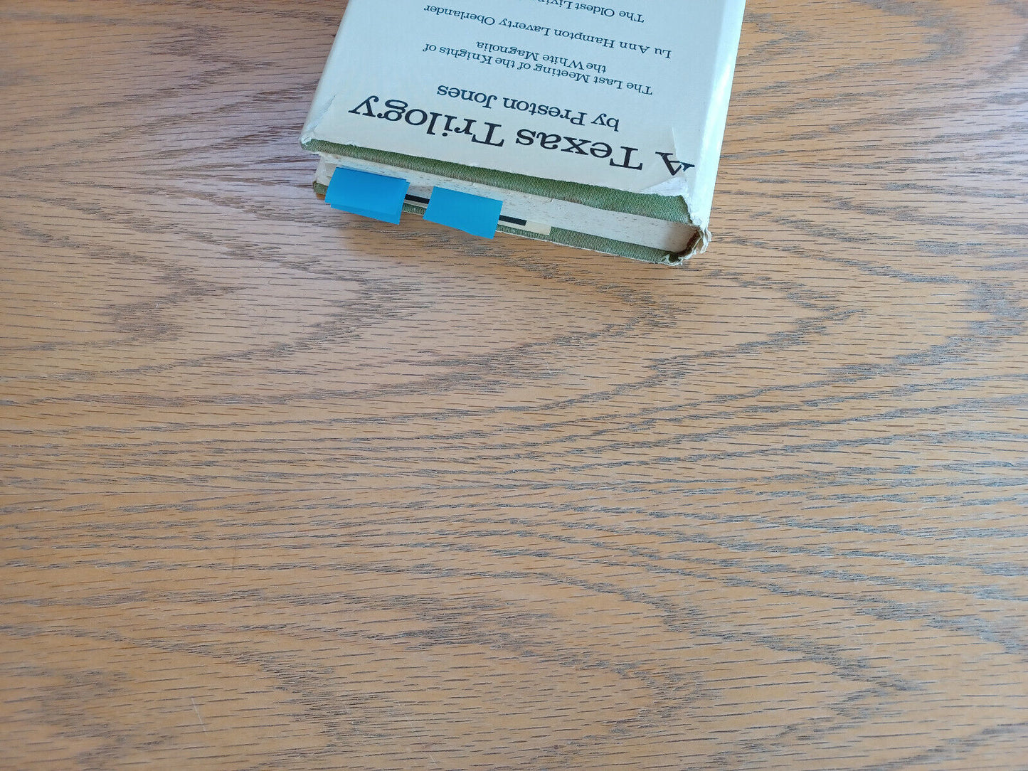 A Texas Trilogy Preston Jones 1976 Hardcover Hill and Wang