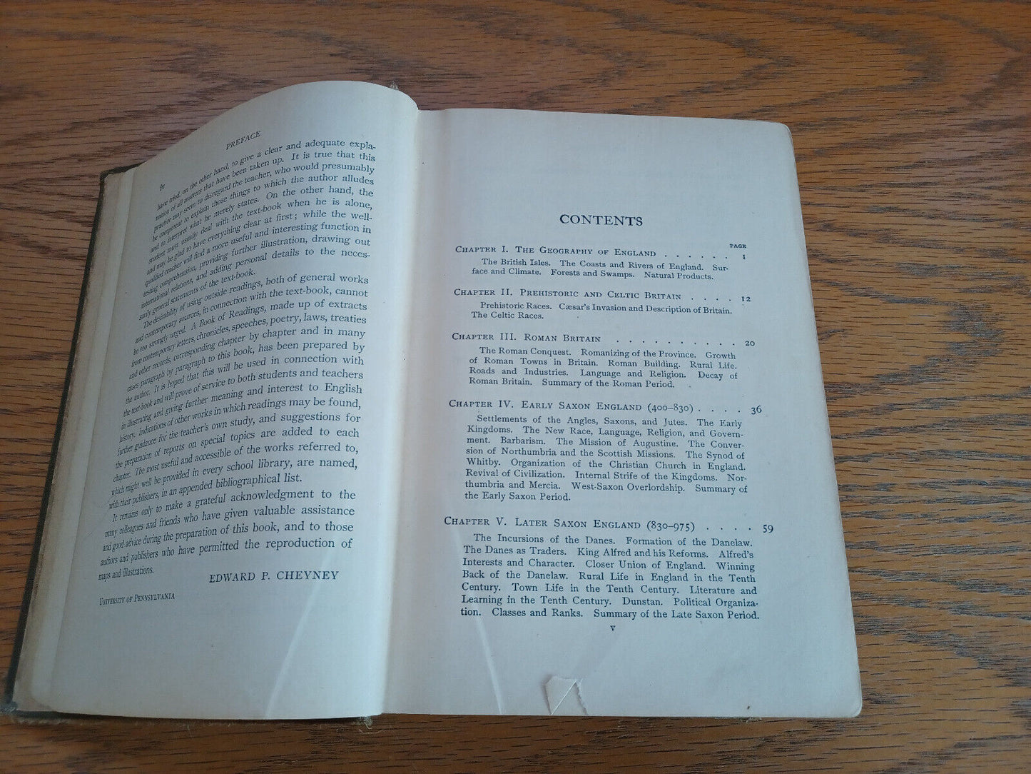 A Short History of England Edward P Cheyney 1927 Ginn and Company Hardcover