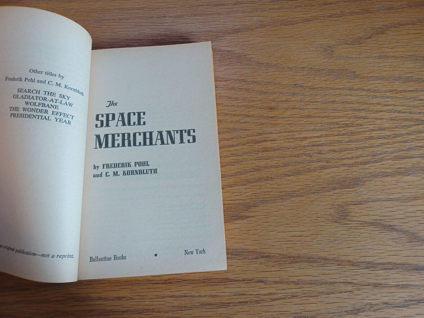 The Space Merchants Frederik Pohl 1969 Paperback S M Kornbluth Ballantine Books