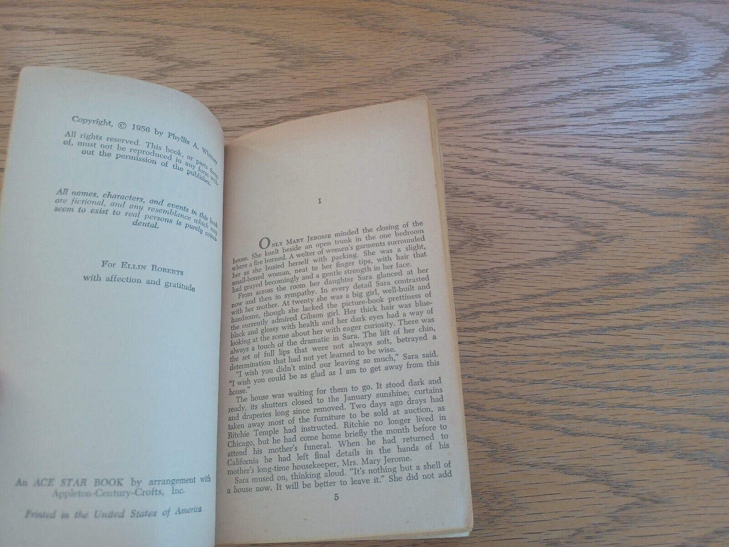 The Trembling Hills Phyllis a Whitney 1956 Paperback Ace Books