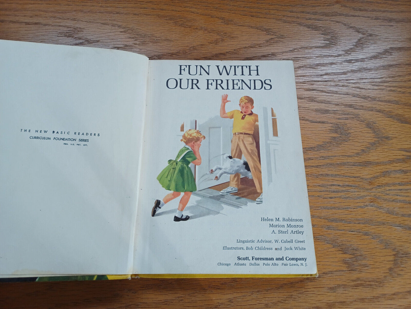 Fun With Our Friends Helen M Robinson 1962 Hardcover Scott Foresman Marion Monro