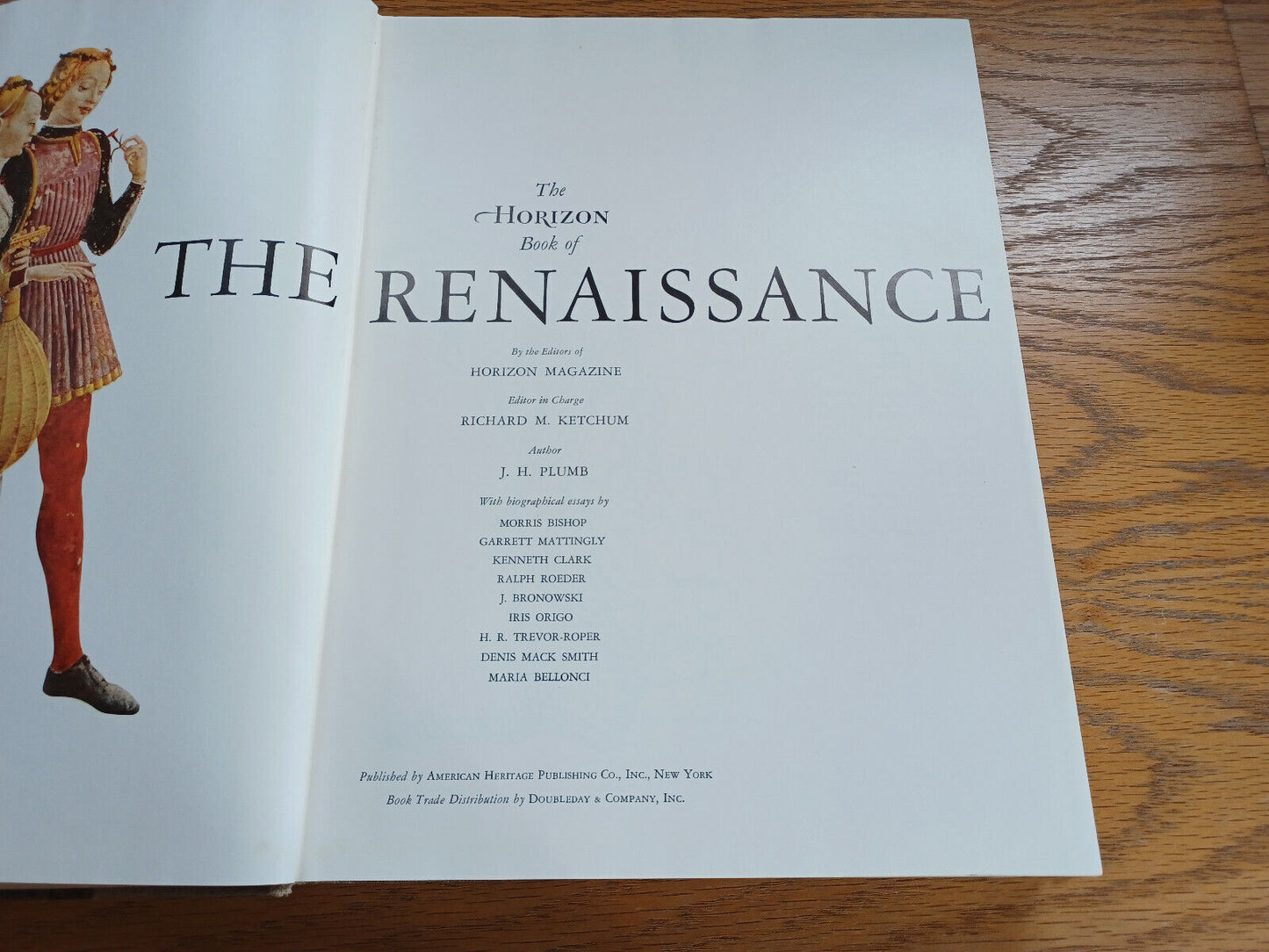 The Horizon Book of the Renaissance 1961 J H Plumb Hardcover American Heritage