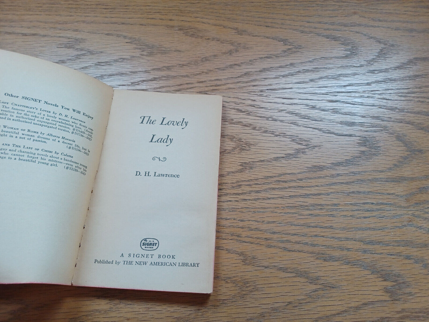 The Lovely Lady By D H Lawrence 1959