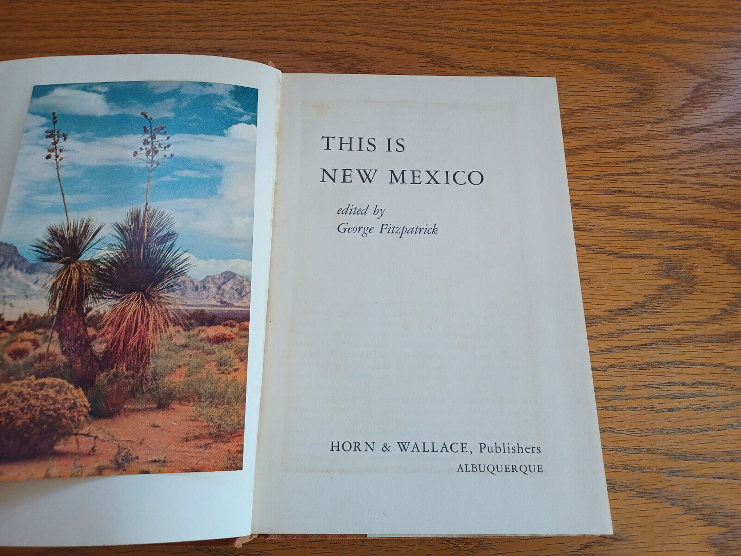 This Is New Mexico George Fitzpatrick 1962 Horn & Wallace Hardcover Dust Jacket