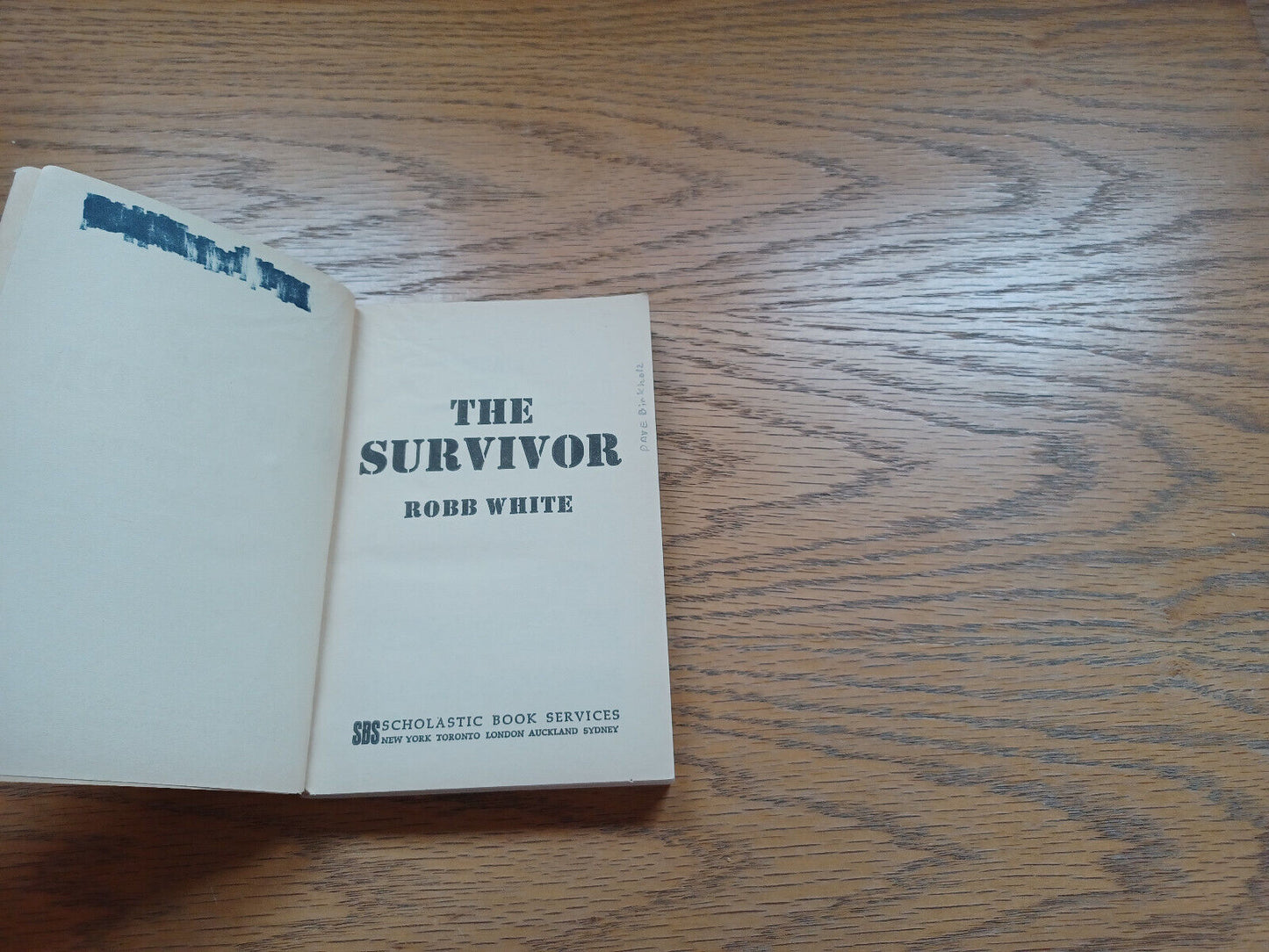 The Survivor By Robb White 1971