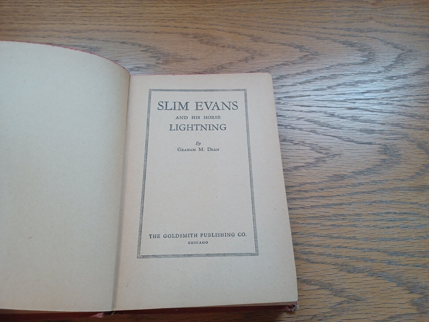 Slim Evans And His Horse Lightning By Graham Dean 1934