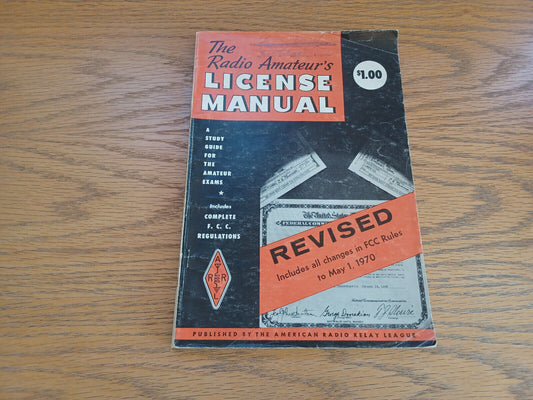 The Radio Amateur’s License Manual 1970 Paperback American Radio Relay League