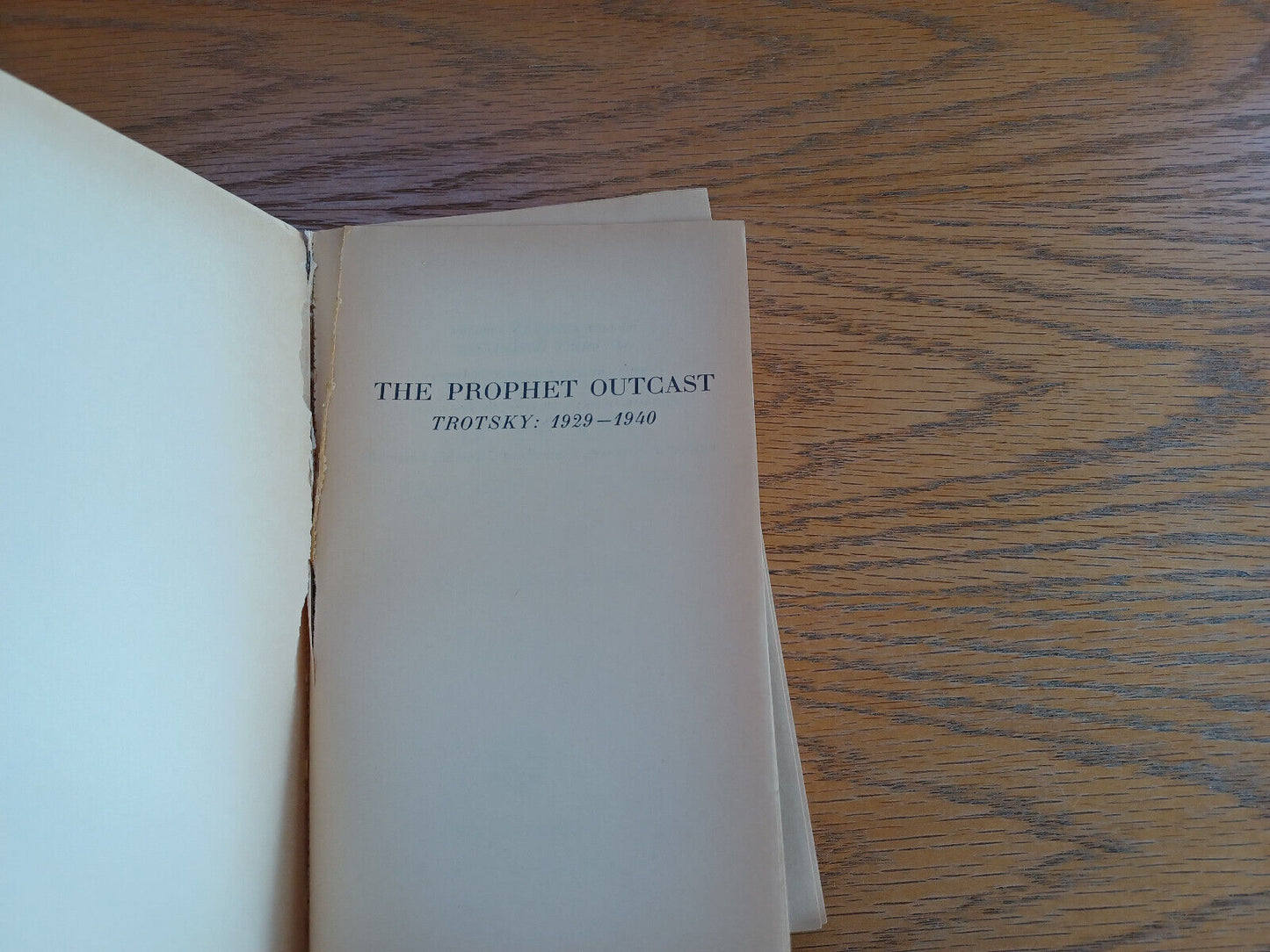 The Prophet Outcast Trotsky 1929-1940 Volume III Isaac Deutscher 1963 Random Hou