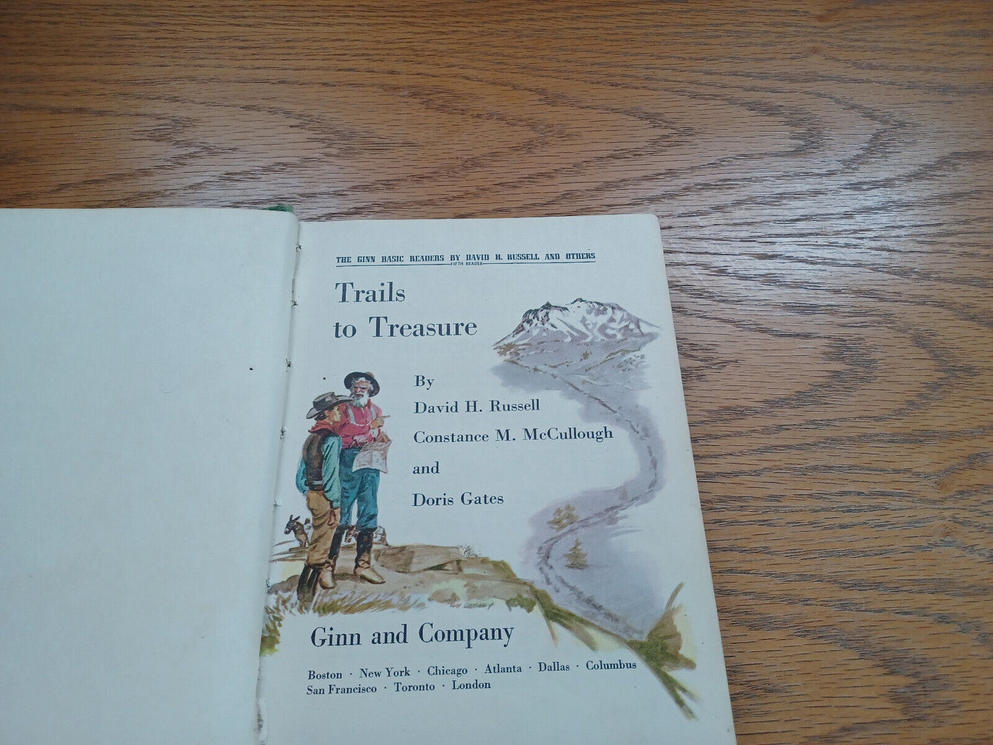 Trails To Treasure By David Russell 1949 Fifth Ginn Basic Reader