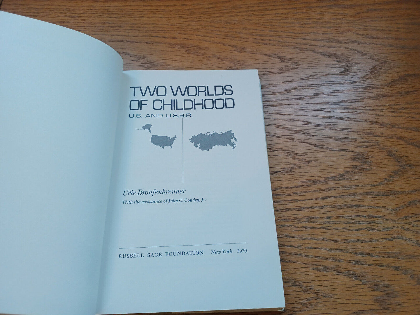 Two Worlds Of Childhood Us And Ussr By Urie Bronfenbrenner 1970 Dust Jacket