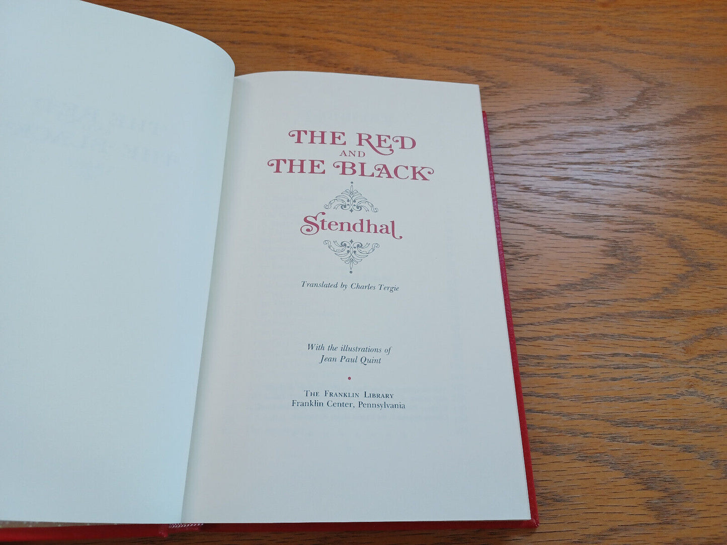 The Red And The Black By Stendhal Franklin Library 1981