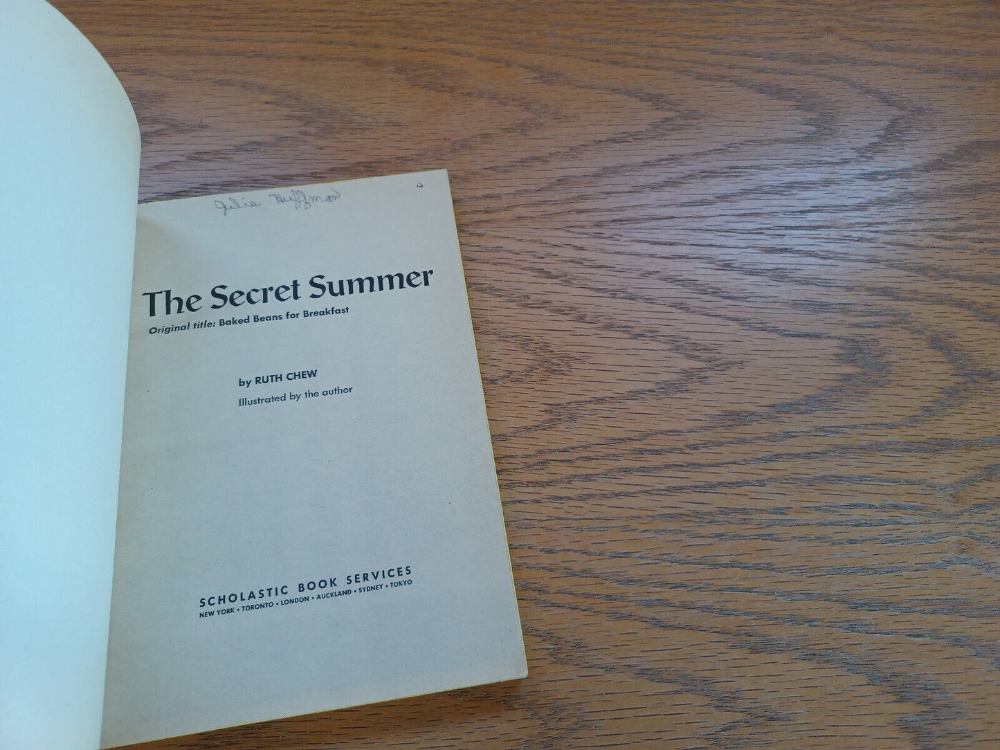 The Secret Summer By Ruth Chew 1974