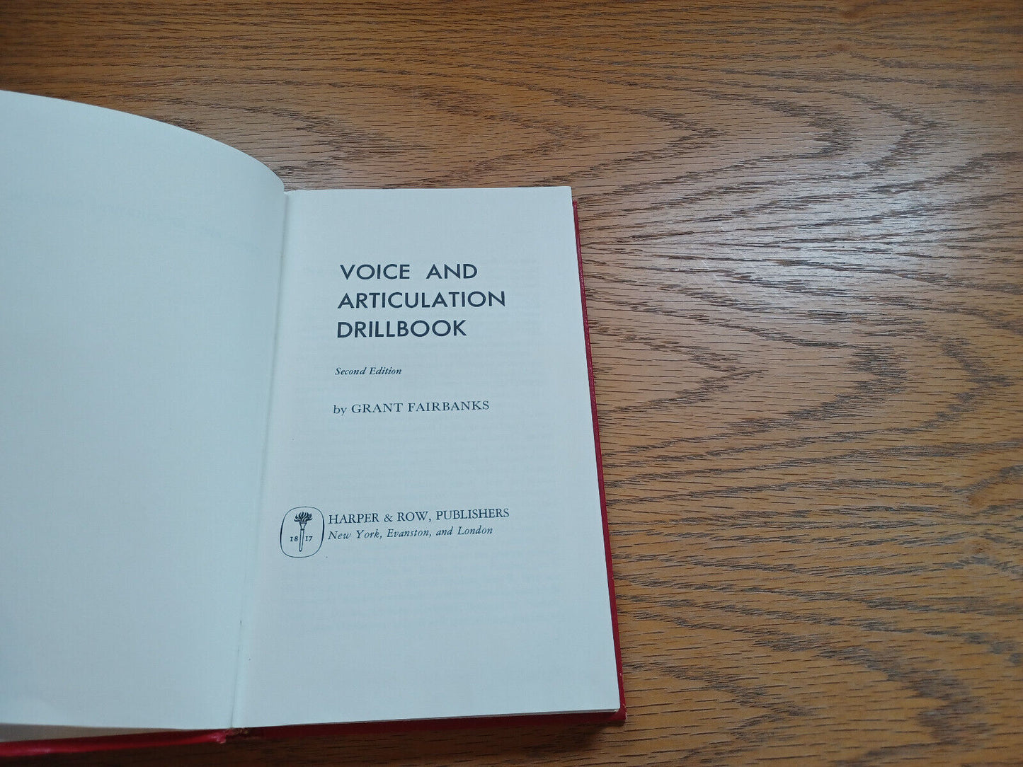 Voice And Articulation Drill Book By Grant Fairbanks 1960