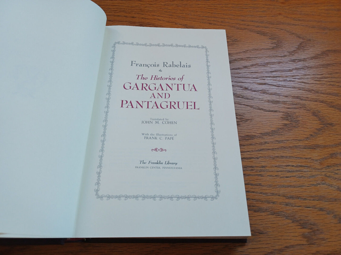 The Histories Of Gargantua And Pantagruel Francois Rabelais 1982 Franklin Librar