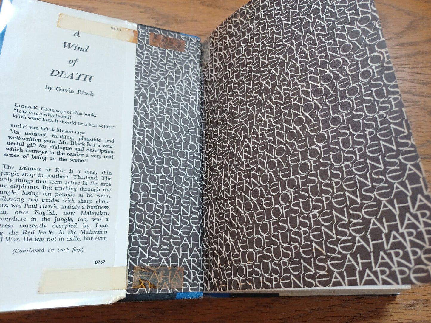 A Wind Of Death By Gavin Black 1967 First Edition Dust Jacket