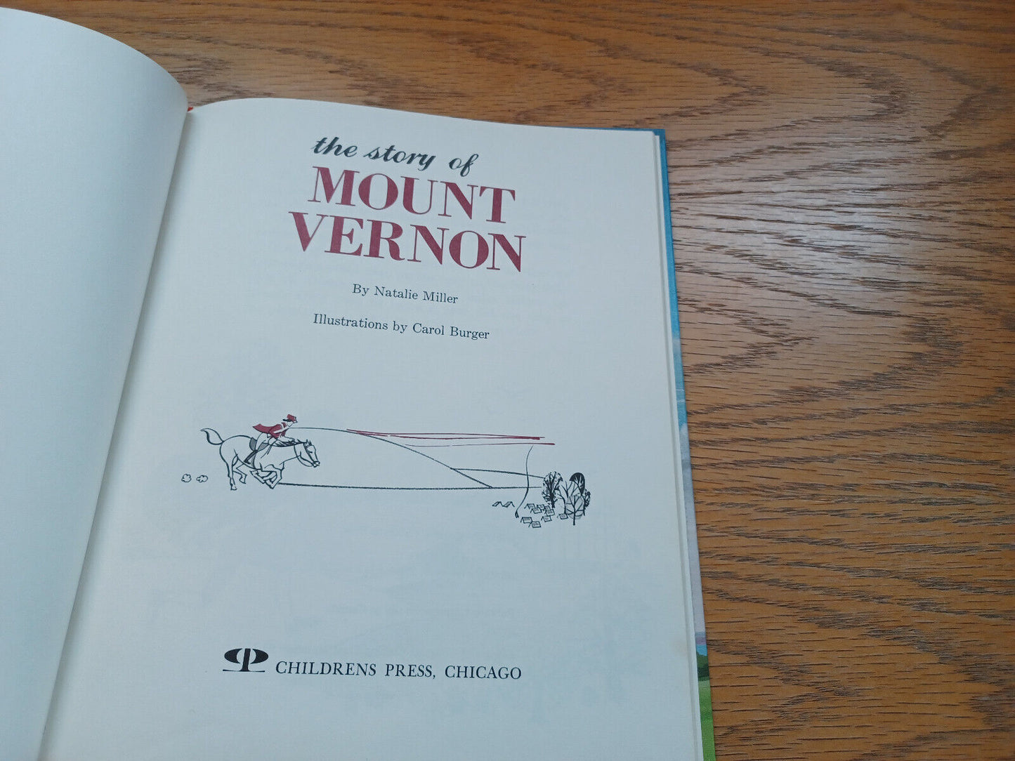 The Story Of Mount Vernon By Natalie Miller 1965