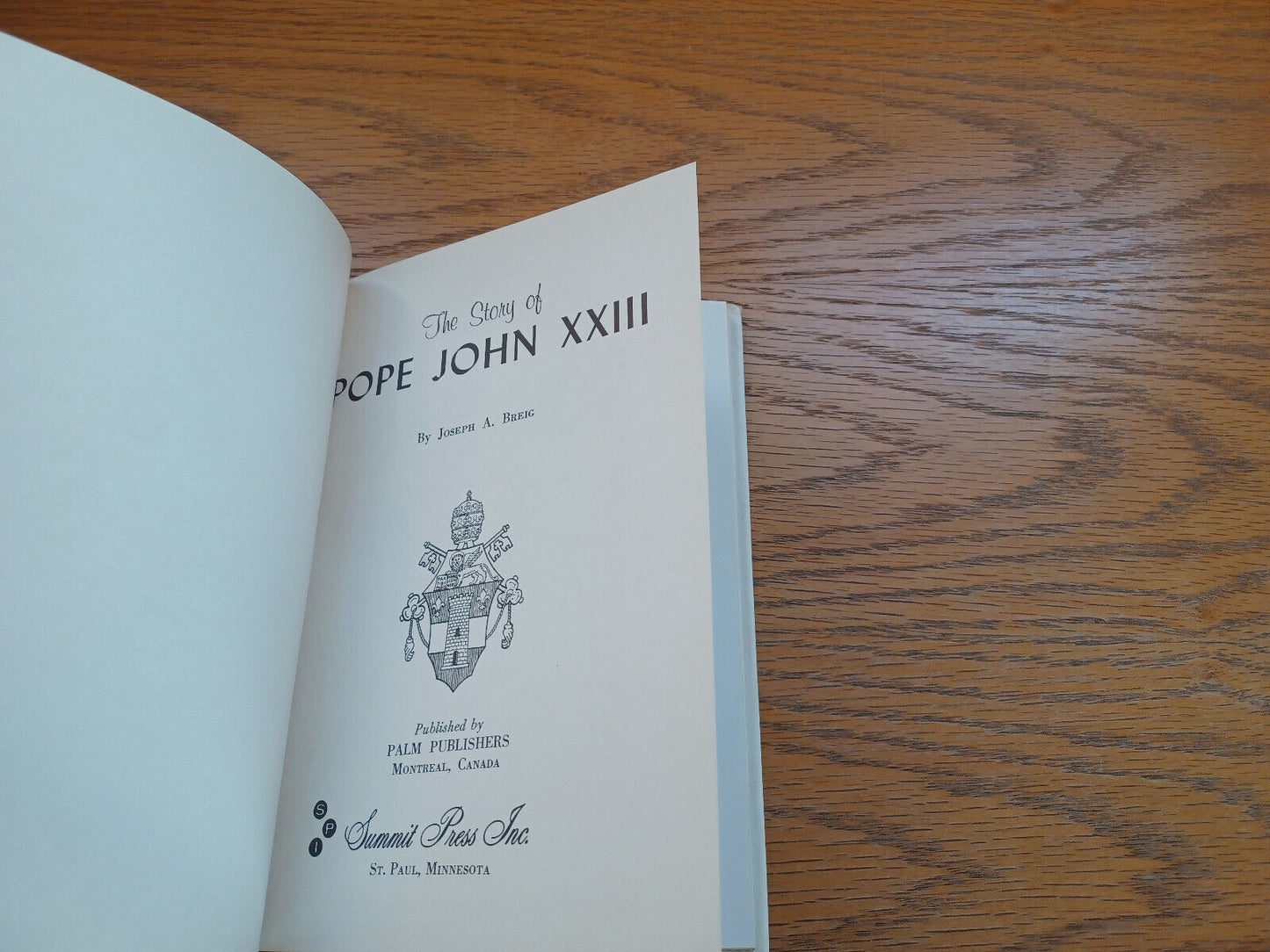 The Story Of Pope John 23 By Joseph Breig 1959 Dust Jacket