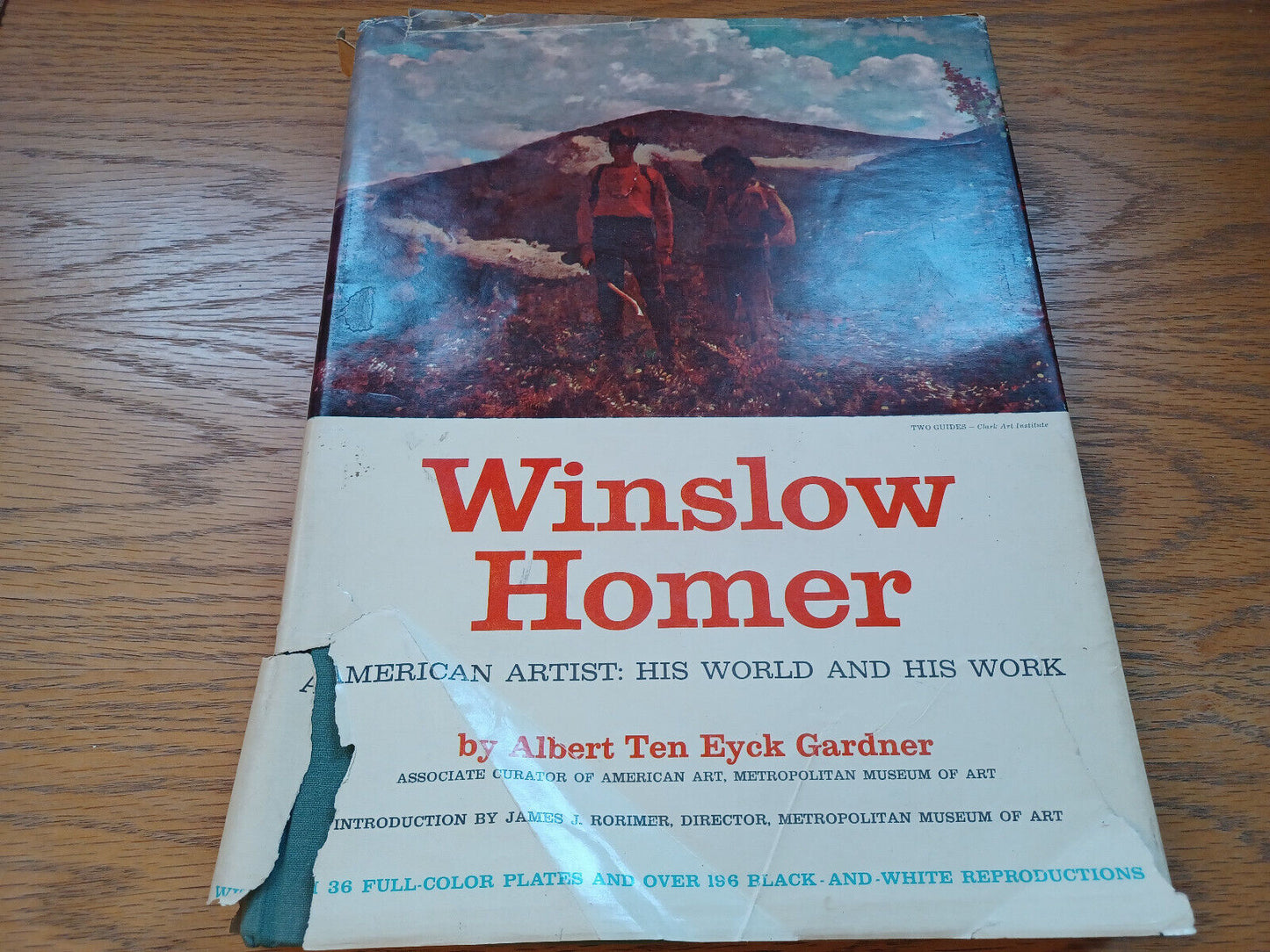 Winslow Homer By Albert Gardner 1961 Dust Jacket