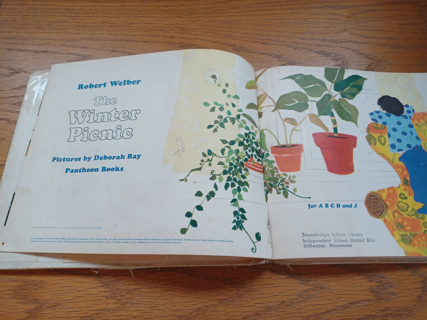 The Winter Picnic By Robert Welber 1970 Library Edition