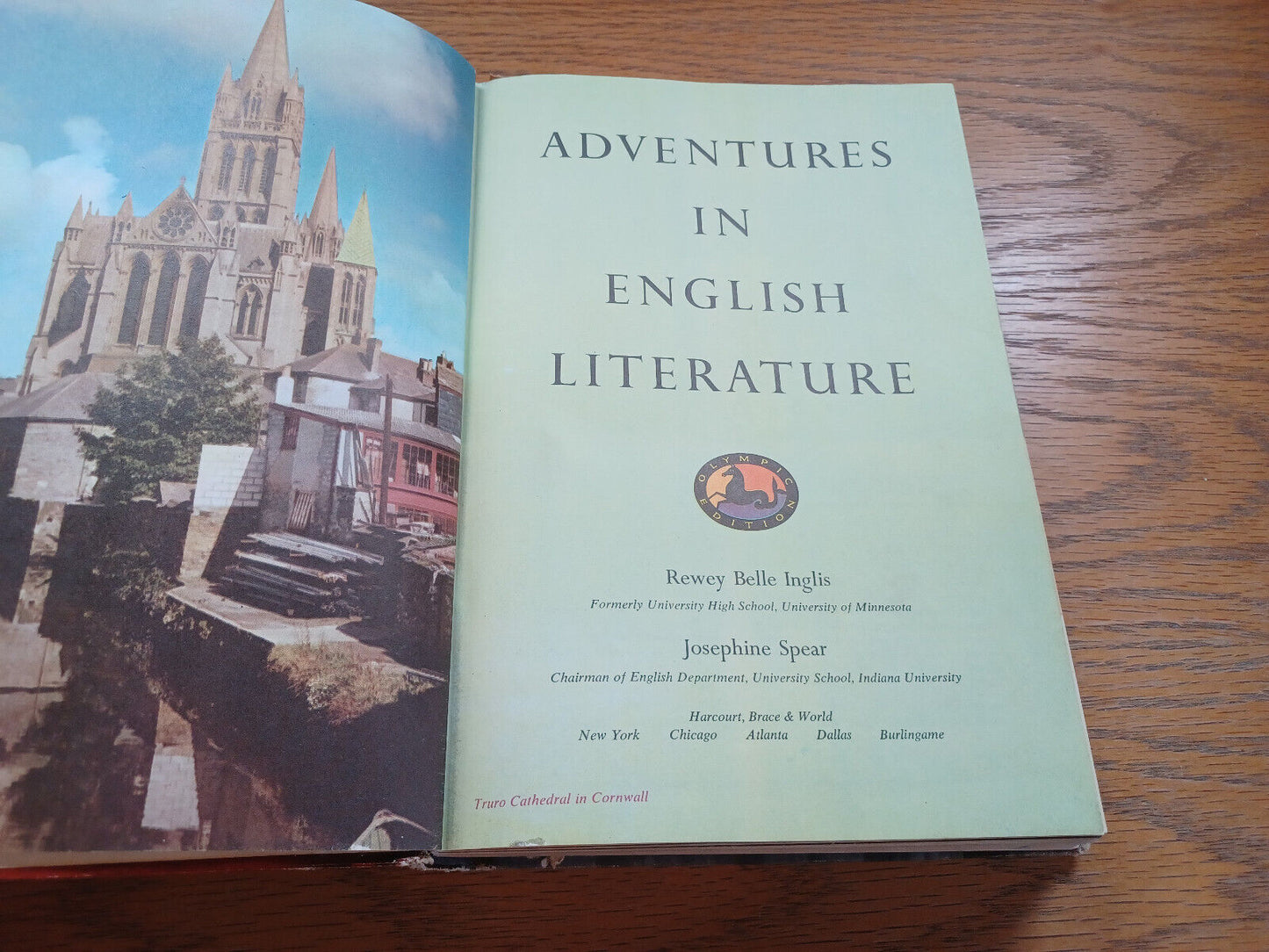 Adventures In English Literature By Rewey Inglis 1958