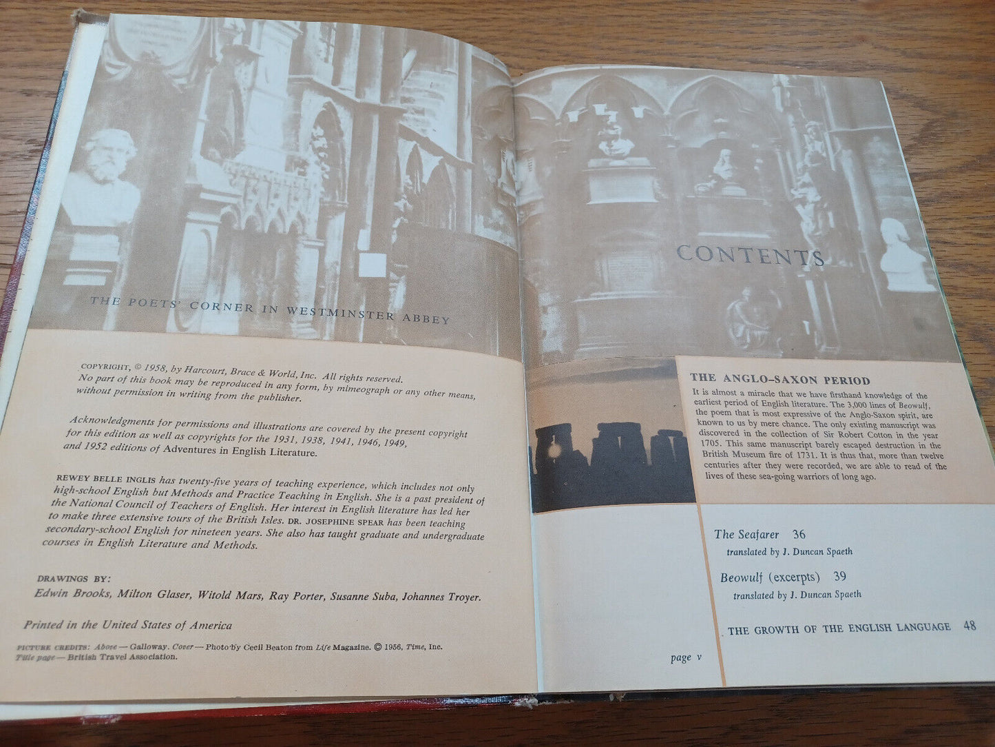 Adventures In English Literature By Rewey Inglis 1958