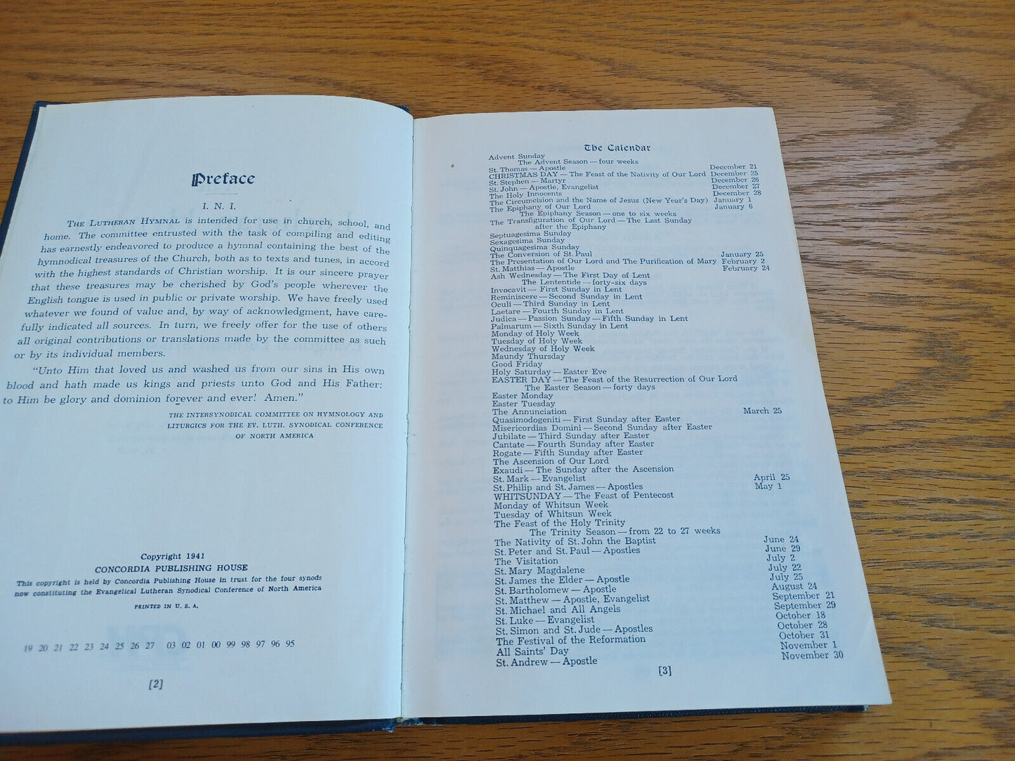 The Lutheran Hymnal Evangelical Lutheran Synodical Conference 1995 C