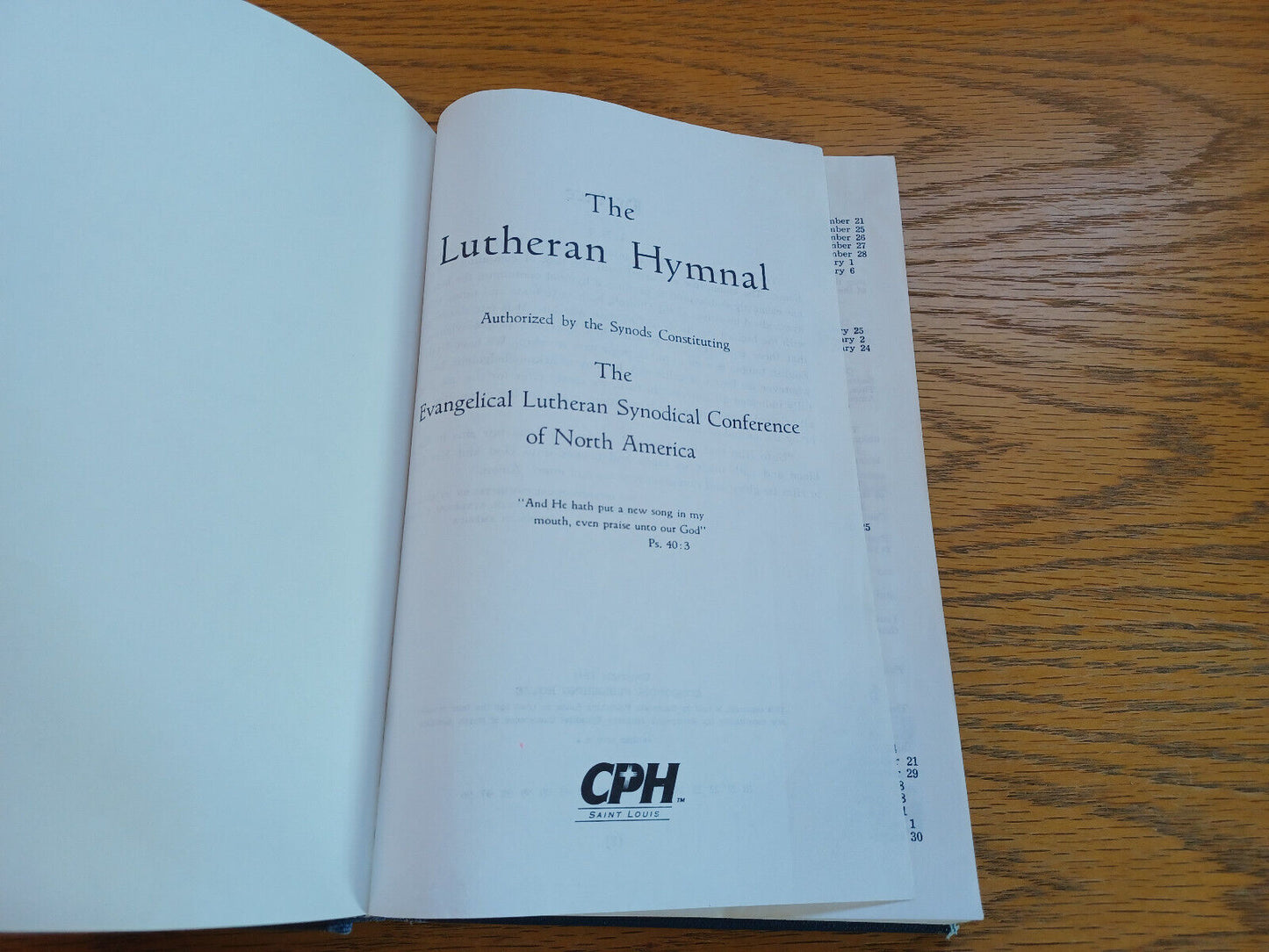 The Lutheran Hymnal Evangelical Lutheran Synodical Conference 1996 F