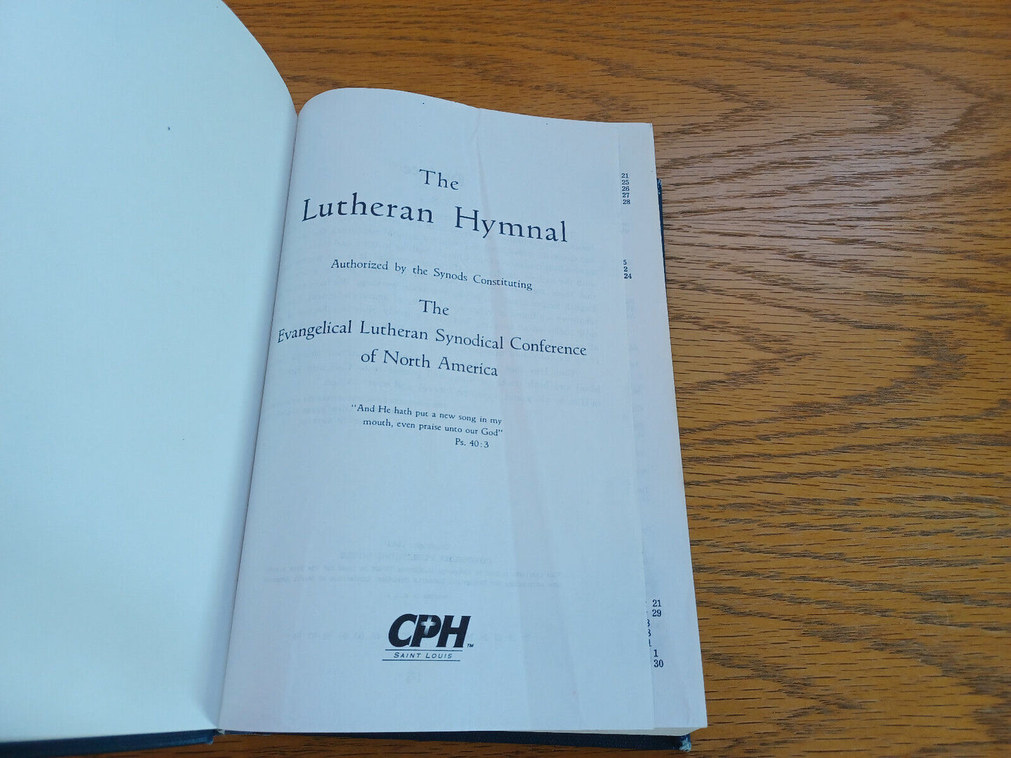 The Lutheran Hymnal Evangelical Lutheran Synodical Conference 1996 D