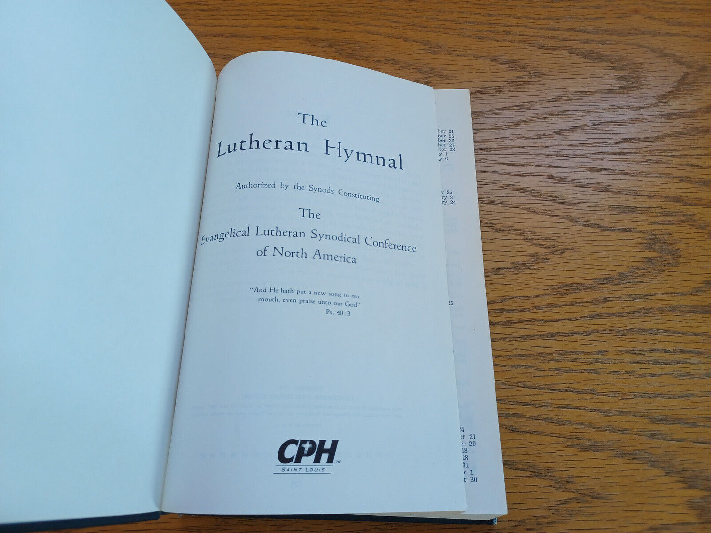 The Lutheran Hymnal Evangelical Lutheran Synodical Conference 1995 G