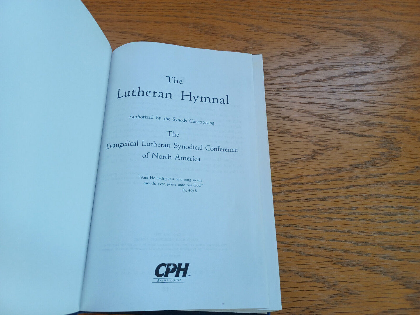 The Lutheran Hymnal Evangelical Lutheran Synodical Conference 1996 E