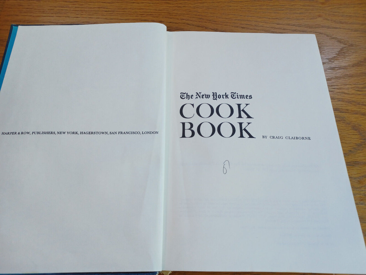 The New York Cook Book By Craig Claiborne 1961