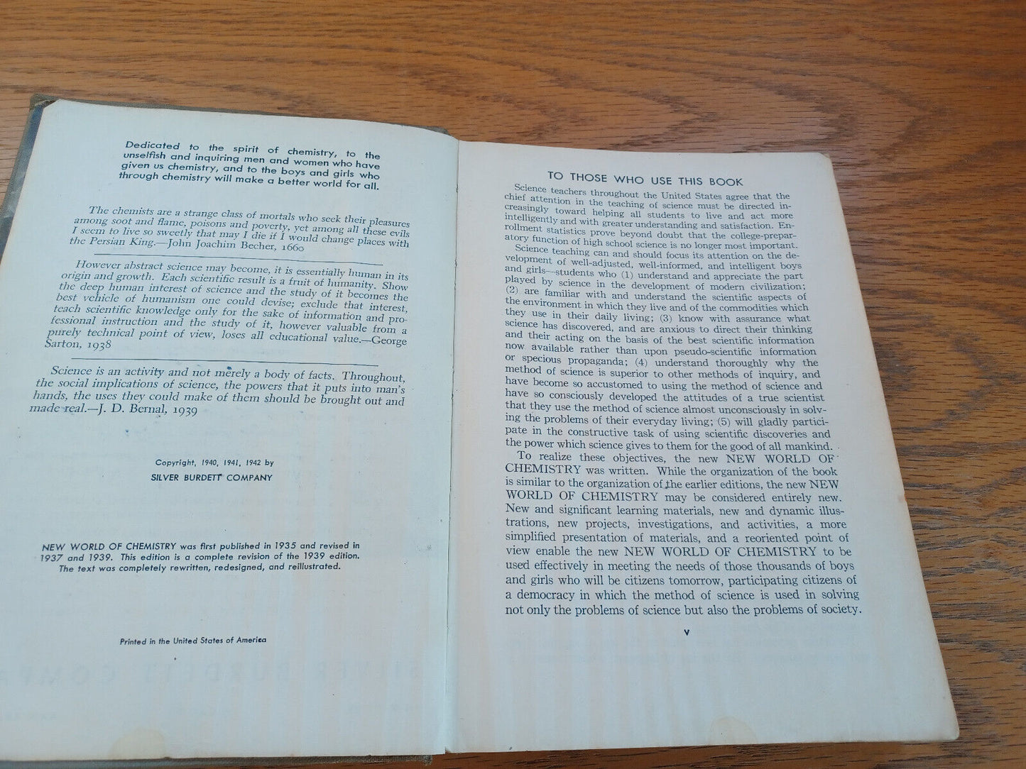 New World Of Chemistry By Bernard Jaffe 1942